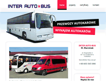 Tablet Screenshot of inter-bus.com.pl